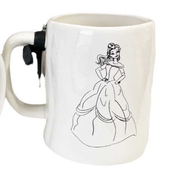 NEW Rae Dunn LOVE STORY Disney Princess Double Sided Mug πππ - Picture 3 of 6